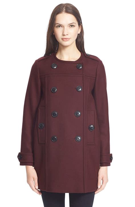 burberry collarless coat|burberry winter coat woman.